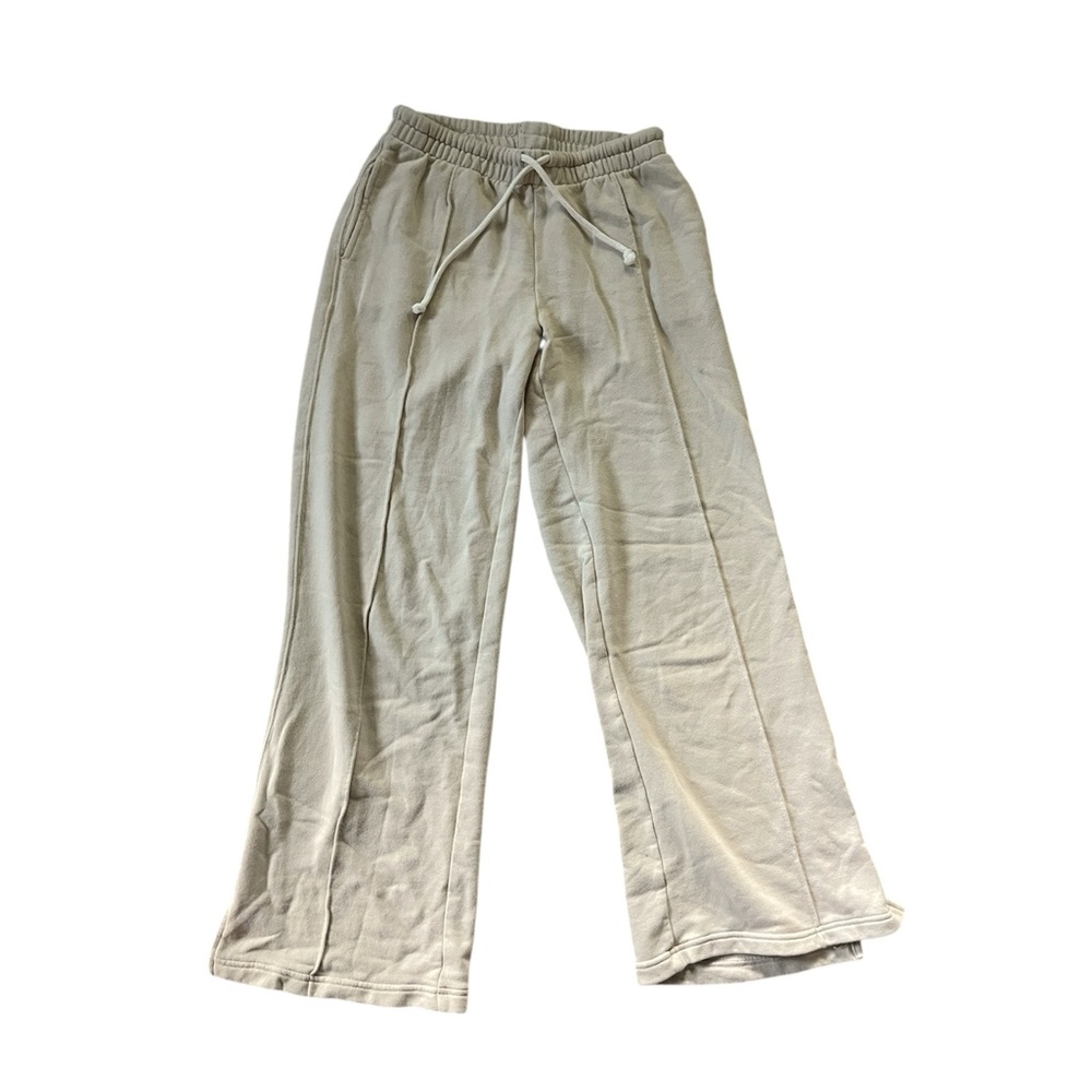 Aerie Cream Wide Leg Pants